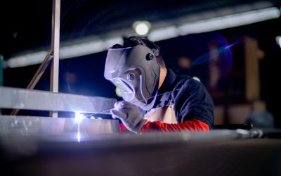What should you look for when purchasing a welding helmet?